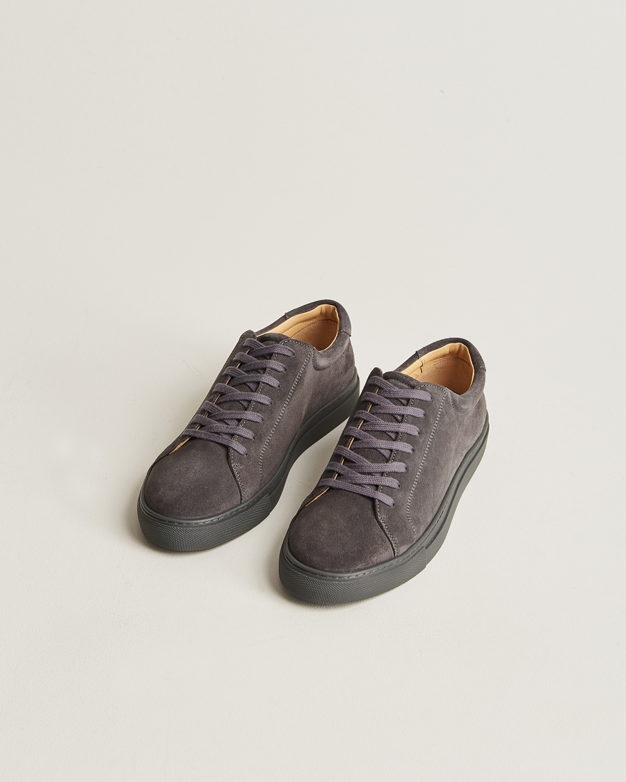 Herr | Sneakers | Myrqvist | Oaxen Monochrome Sneaker Dark Grey Suede