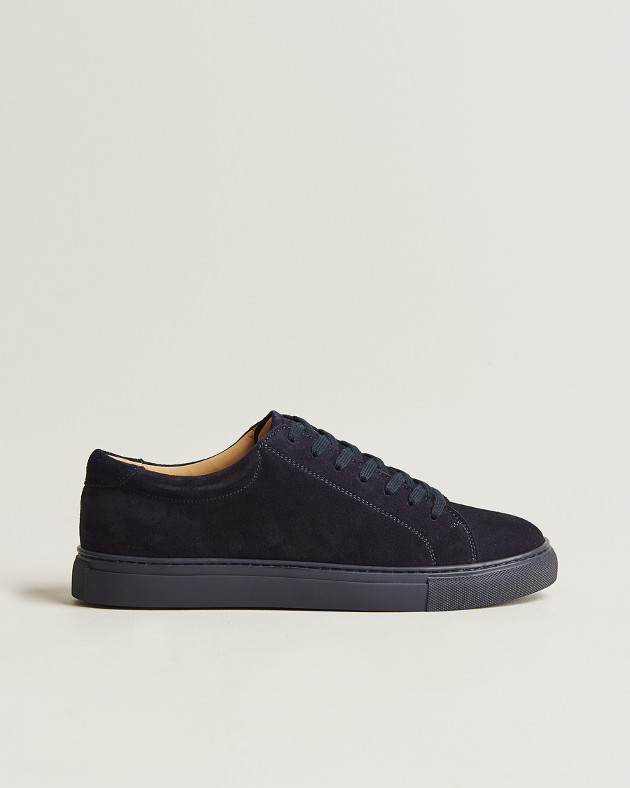 Herr | Myrqvist Oaxen Monochrome Sneaker Navy Suede | Myrqvist | Oaxen Monochrome Sneaker Navy Suede