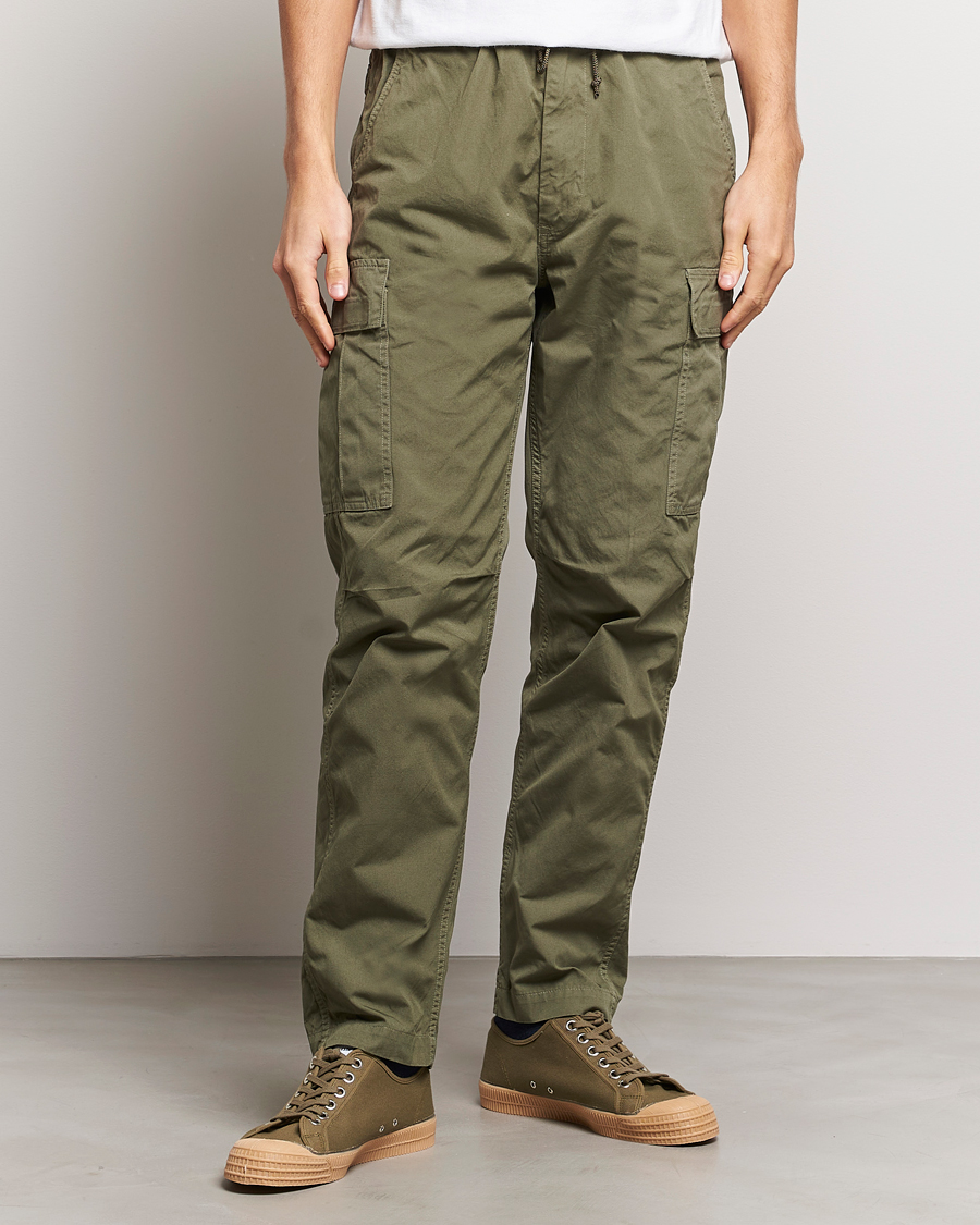 Herr | Kläder | orSlow | Easy Cargo Pants Army Green