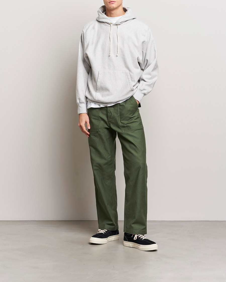 Herr | Byxor | orSlow | Regular Fit Original Sateen Fatigue Pants Green
