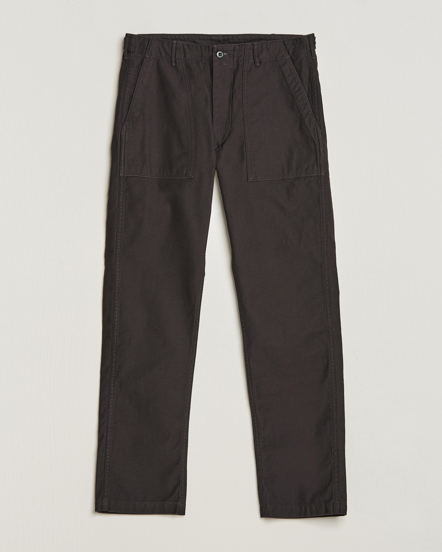 Herr | Byxor | orSlow | Slim Fit Original Sateen Fatigue Pants Black