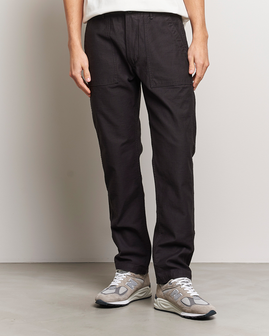 Herr | Chinos | orSlow | Slim Fit Original Sateen Fatigue Pants Black