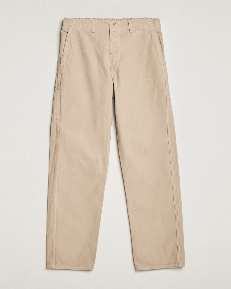 Herr | Byxor | orSlow | French Work Pants Beige