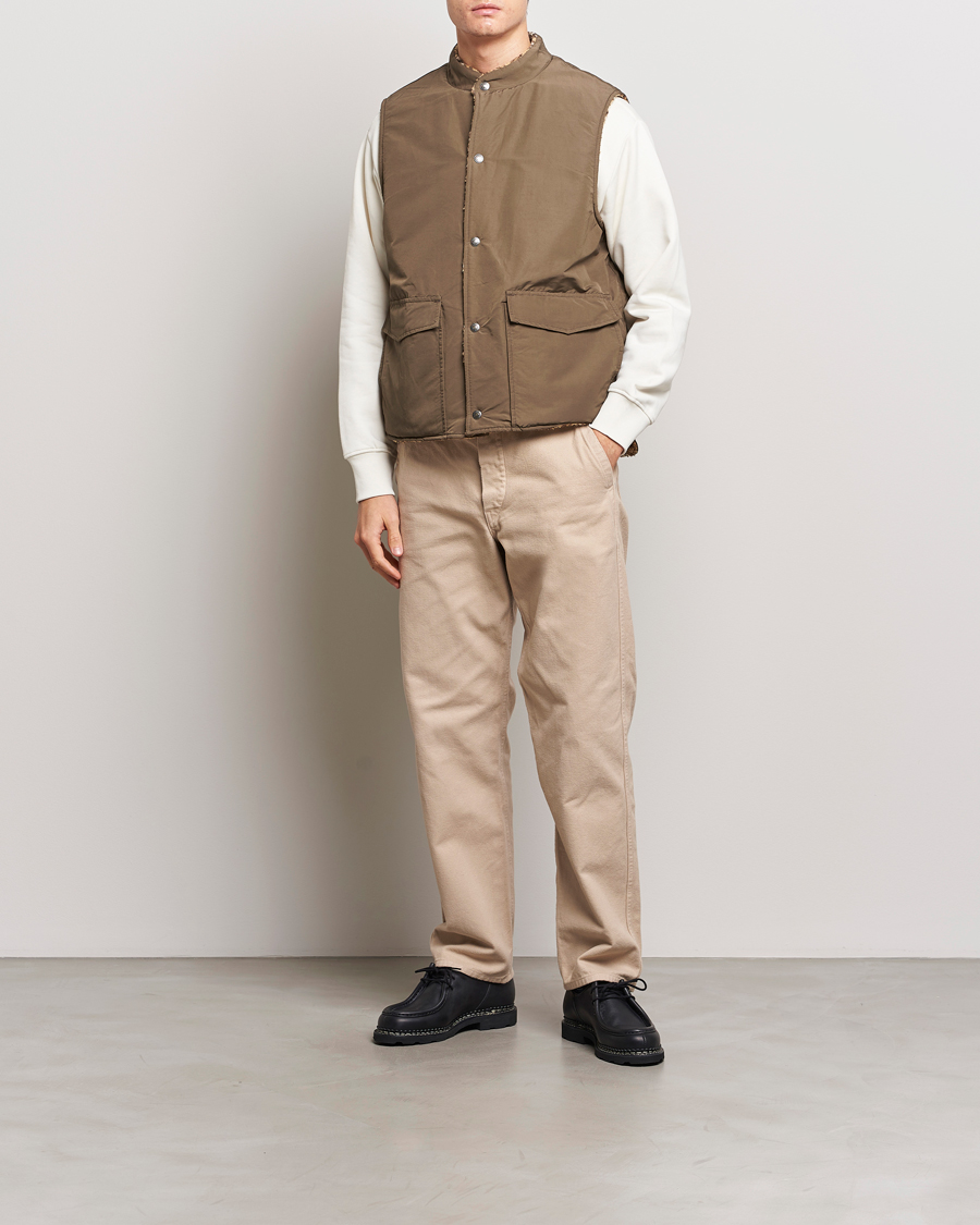 Herr | Byxor | orSlow | French Work Pants Beige
