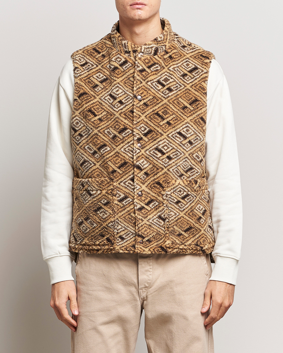 Herr | Jackor | orSlow | Reversible Kuba Vest Army Green