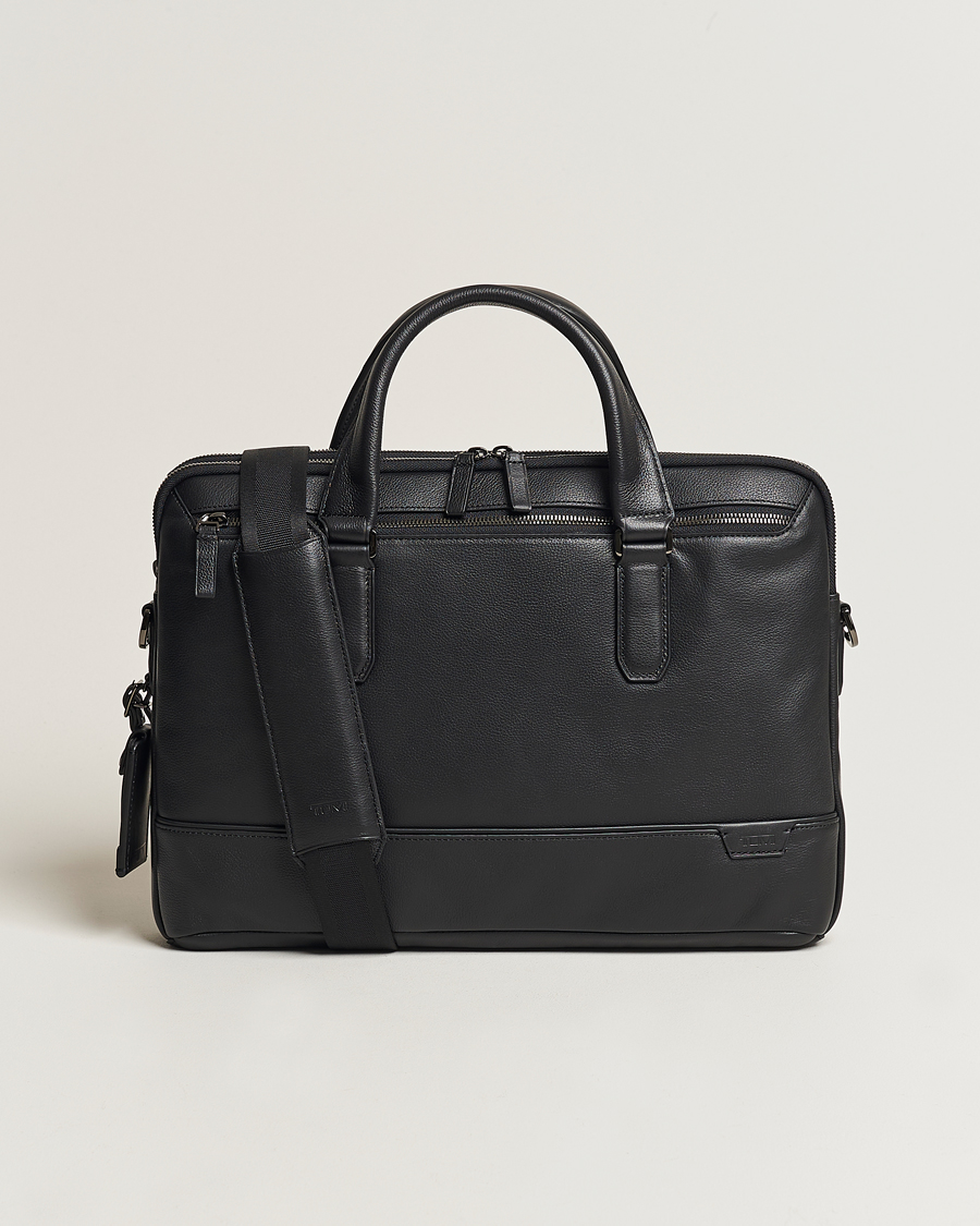Herr | TUMI Harrison Sycamore Slim Leather Brief Black | TUMI | Harrison Sycamore Slim Leather Brief Black
