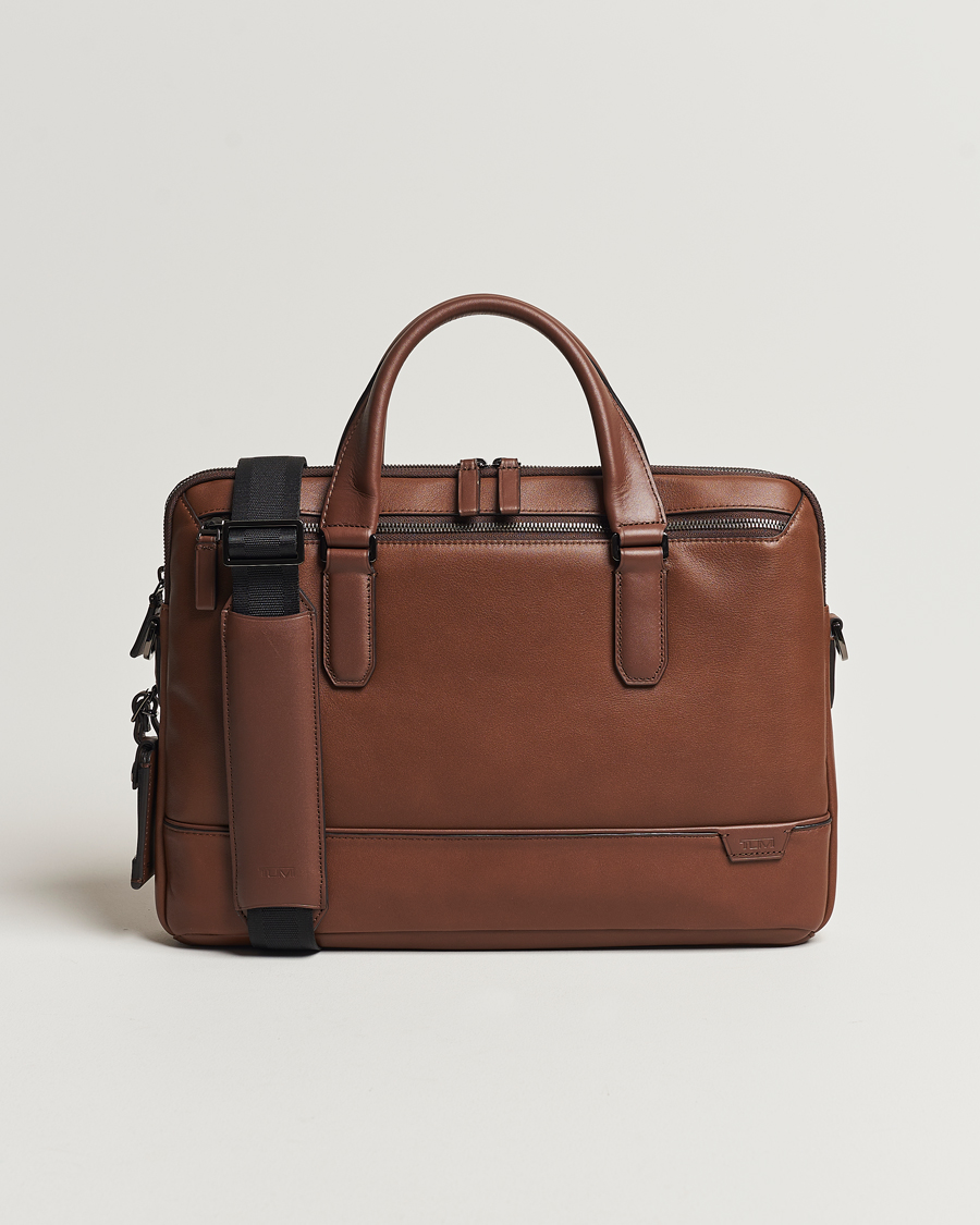 Herr | Väskor | TUMI | Harrison Sycamore Slim Leather Brief Cognac