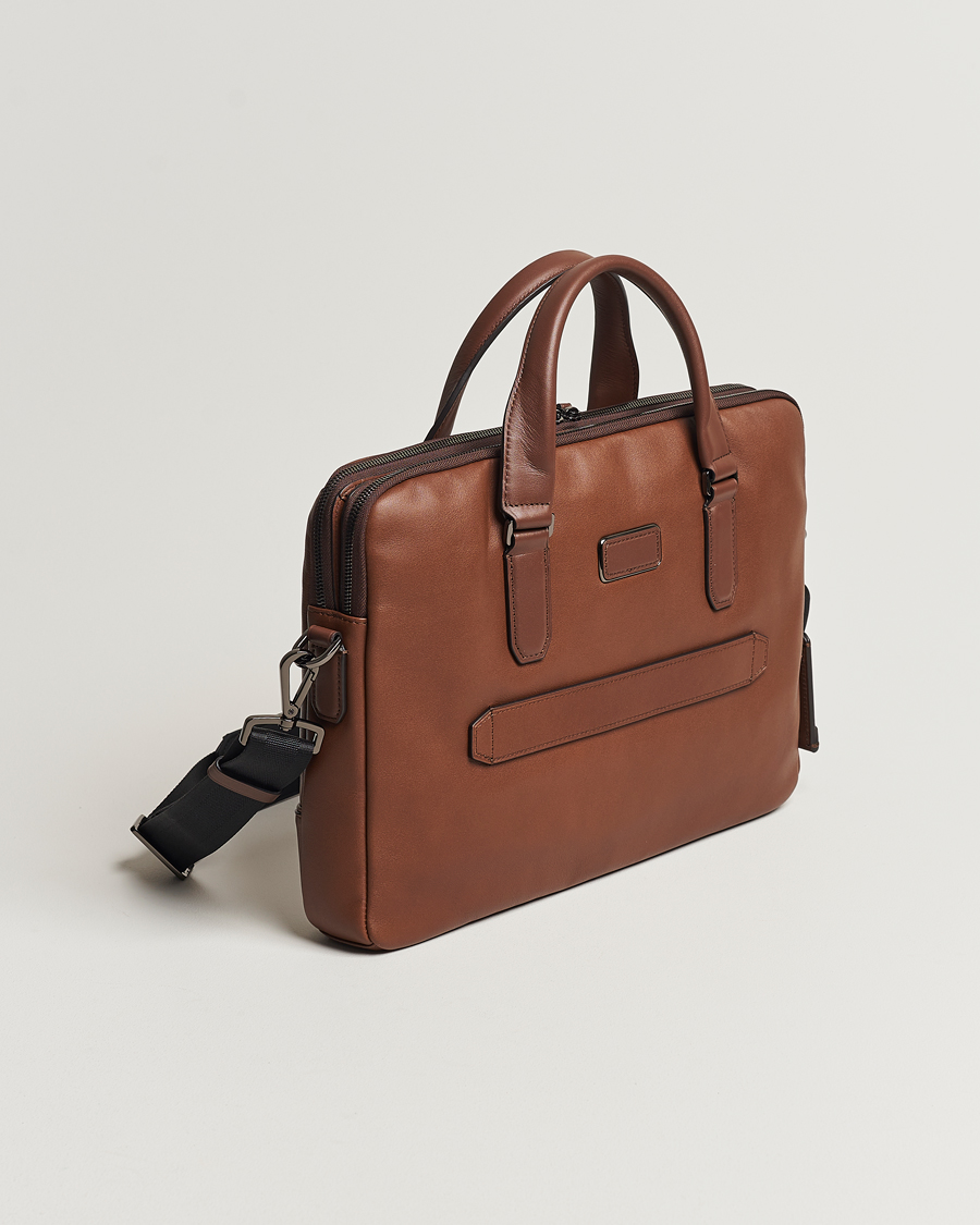 Herr | Väskor | TUMI | Harrison Sycamore Slim Leather Brief Cognac