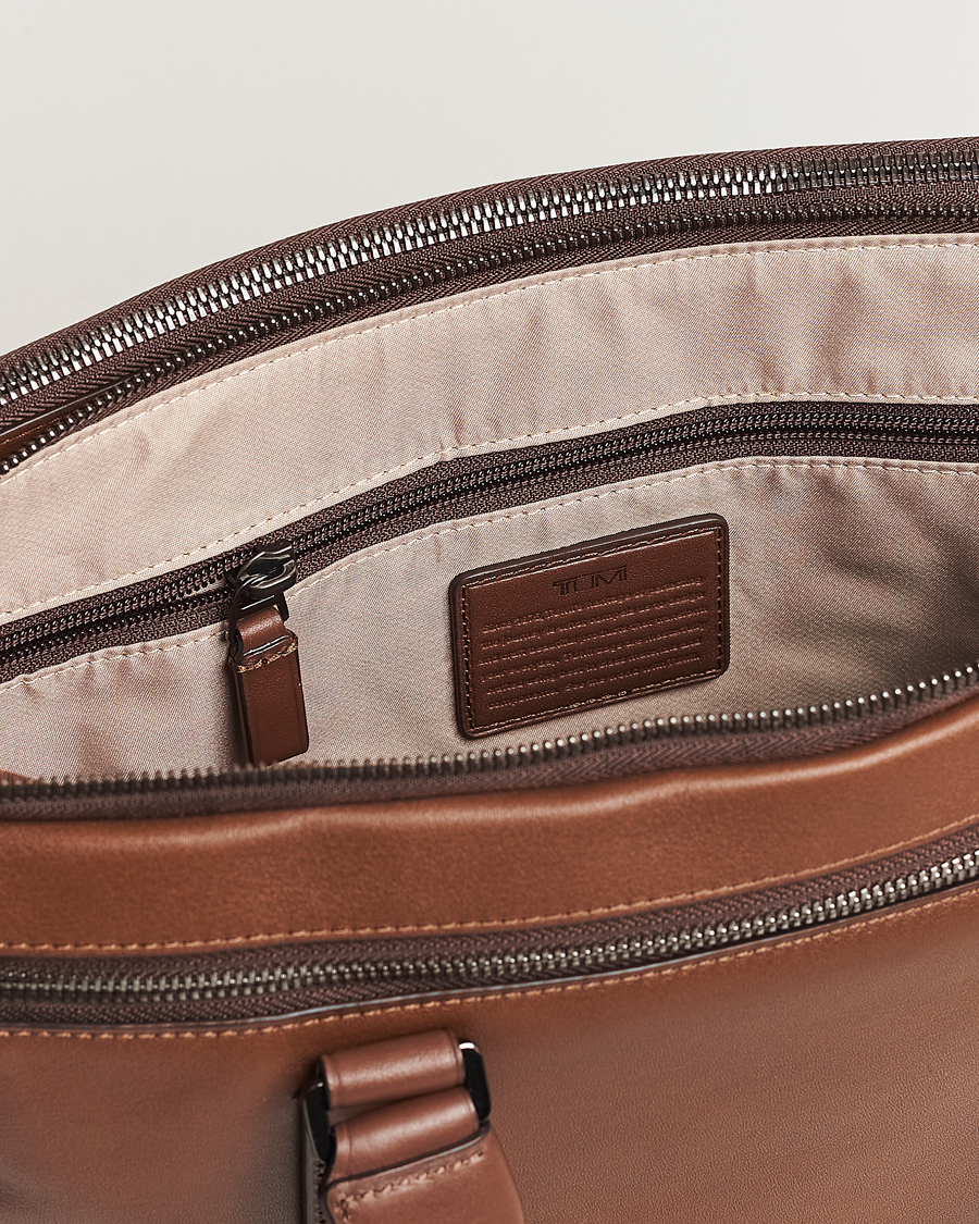 Herr | Väskor | TUMI | Harrison Sycamore Slim Leather Brief Cognac