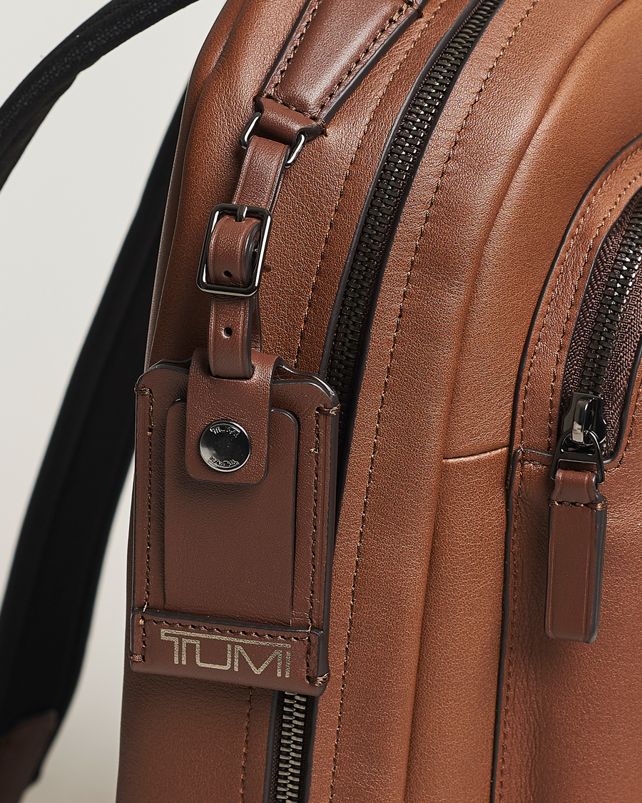 Herr | Väskor | TUMI | Harrison Bradner Leather Backpack Cognac