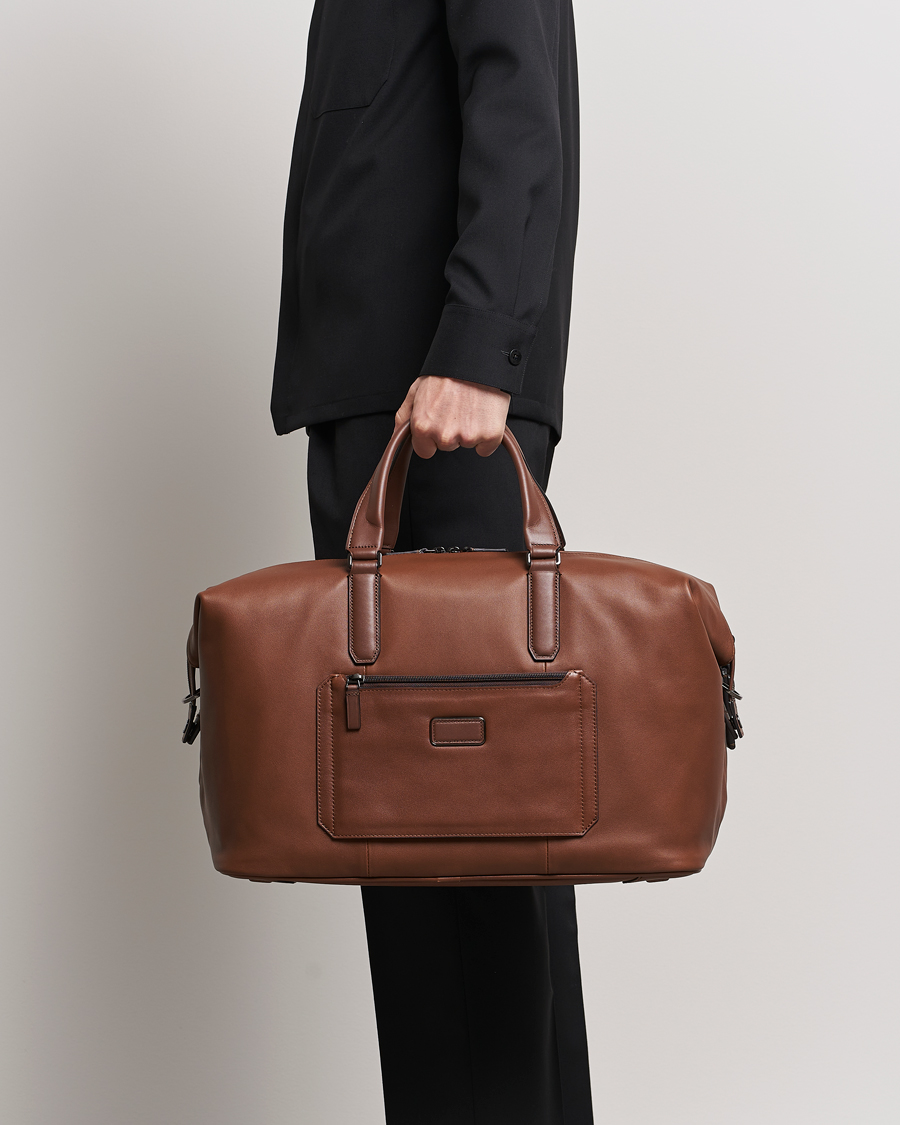 Herr | Accessoarer | TUMI | Harrison Nelson Leather Duffel Cognac