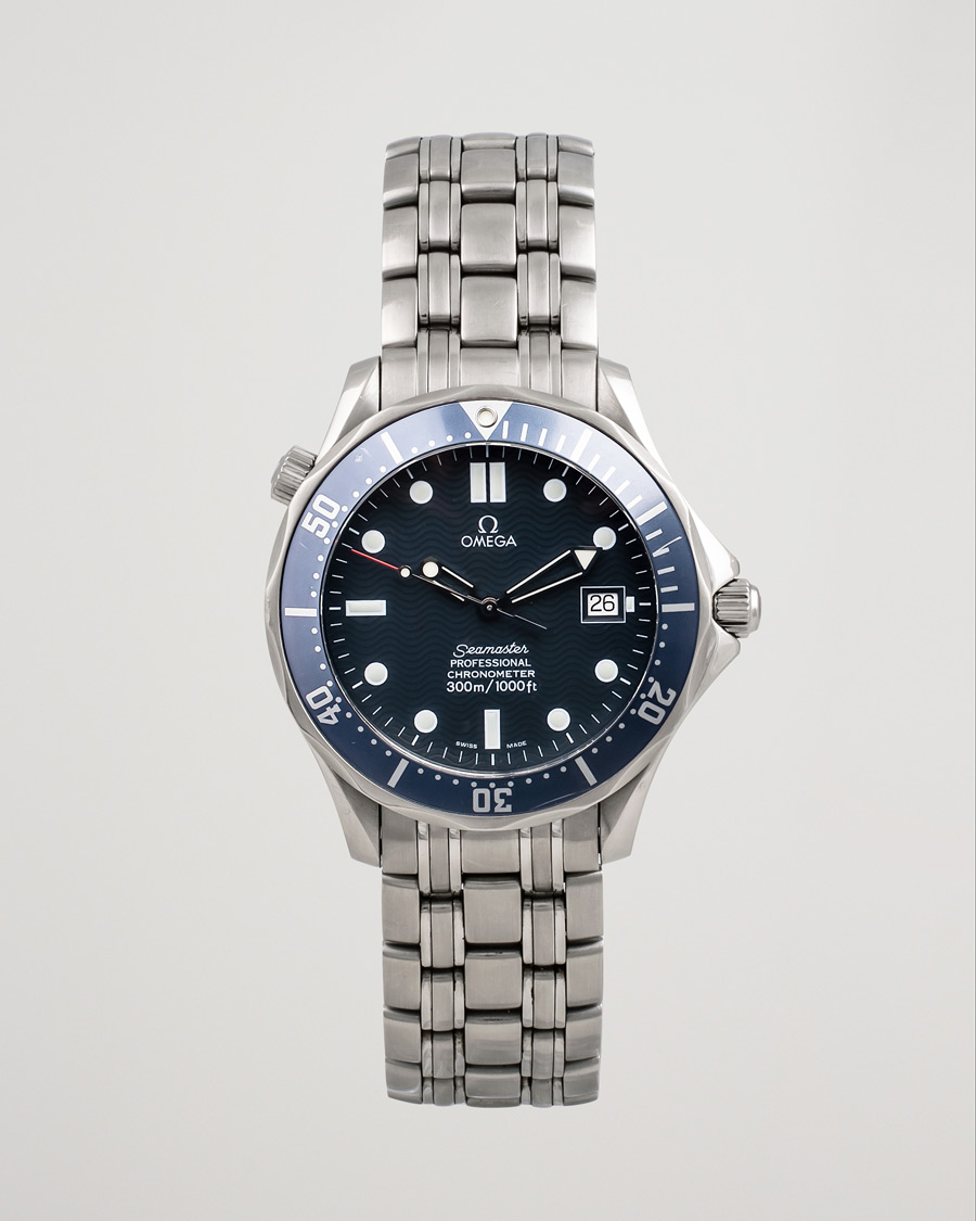 Herr | Omega Pre-Owned Seamaster Diver 300M 25318000 Steel Blue | Omega Pre-Owned | Seamaster Diver 300M 25318000 Steel Blue