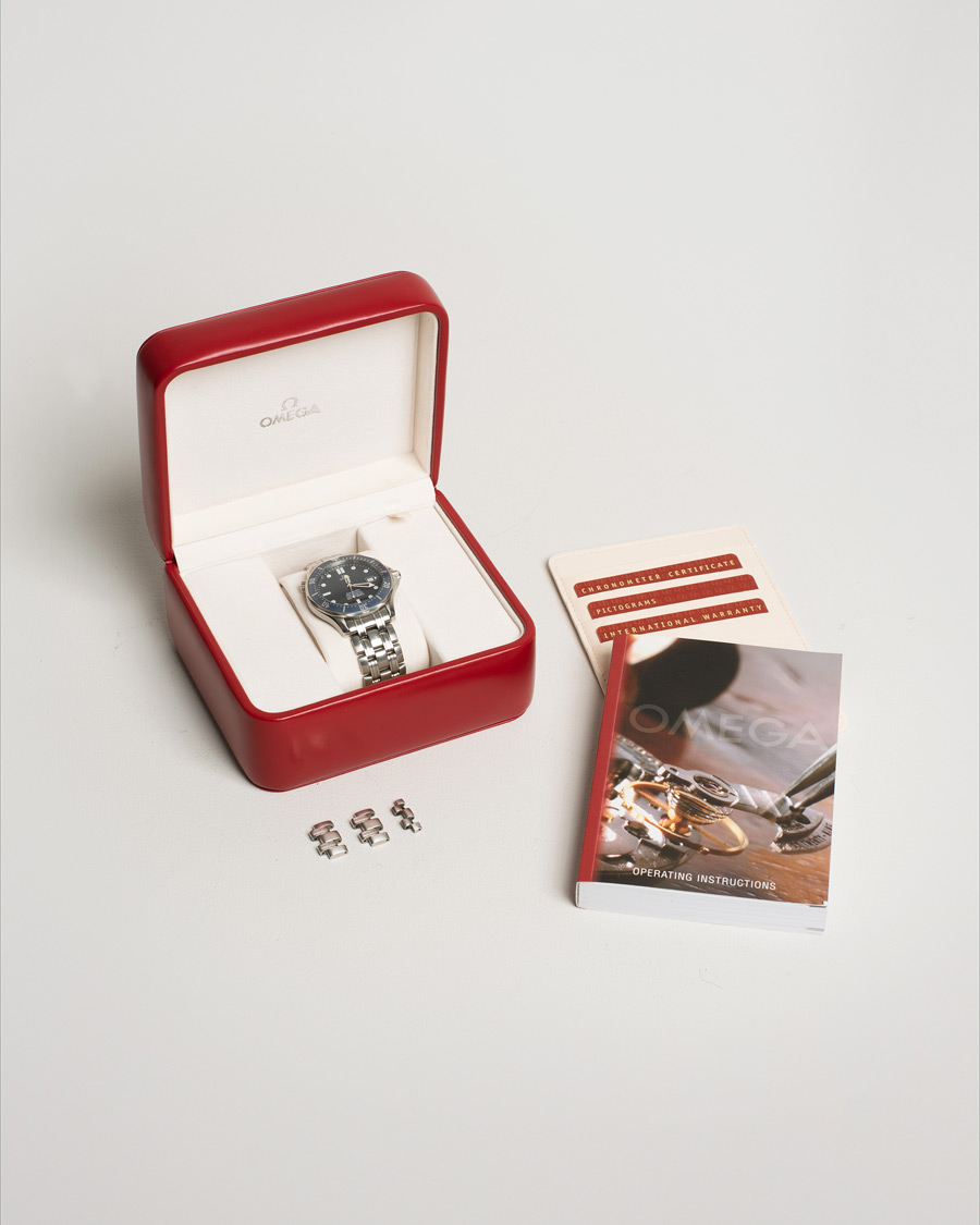 Herr | Omega Pre-Owned Seamaster Diver 300M 25318000 Steel Blue | Omega Pre-Owned | Seamaster Diver 300M 25318000 Steel Blue