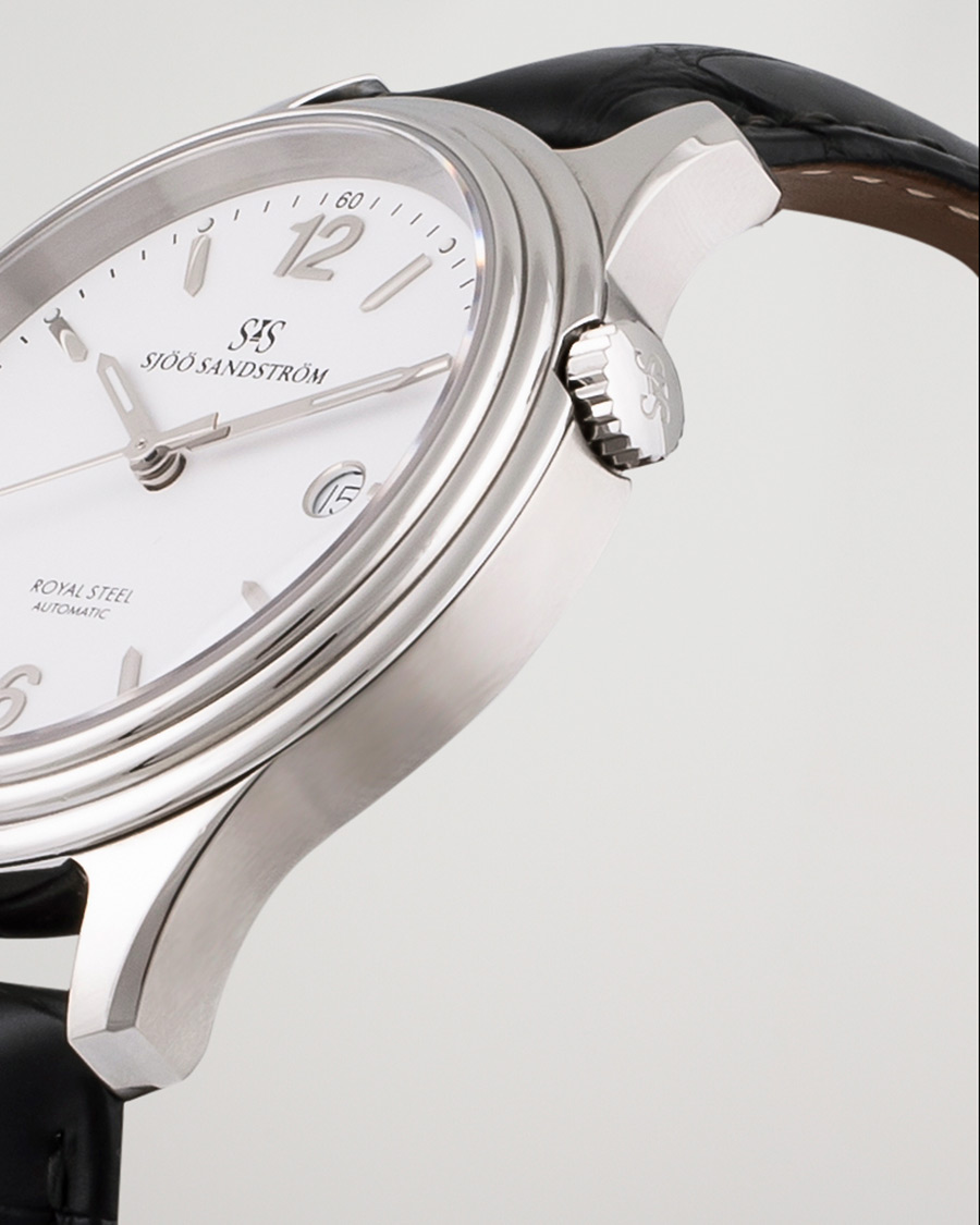 Herr | Pre-Owned & Vintage Watches | Sjöö Sandström Pre-Owned | Royal Steel Classic 41mm SS-1841-1 Steel White