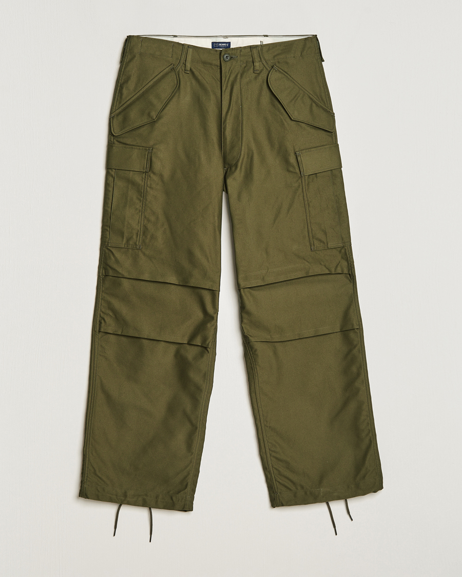 Herr | Byxor | Beams F | Military Cargo Pants Olive