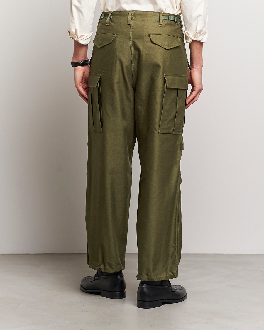 Herr | Byxor | Beams F | Military Cargo Pants Olive