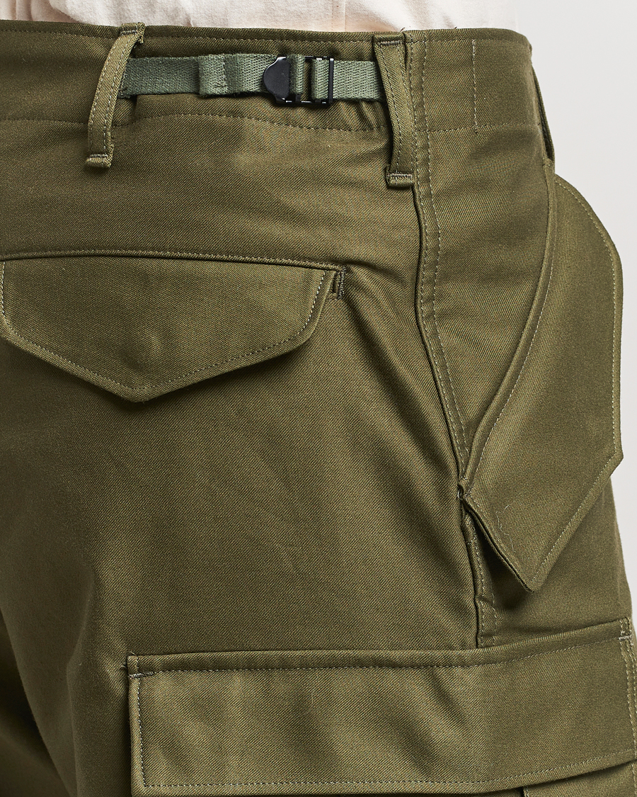 Herr | Byxor | Beams F | Military Cargo Pants Olive