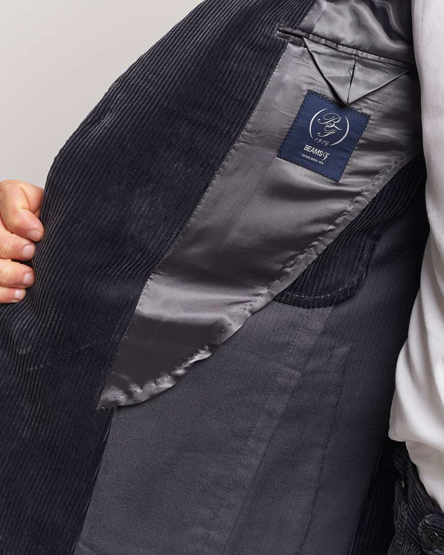 Herr | Kavajer | Beams F | Corduroy Blazer Charcoal
