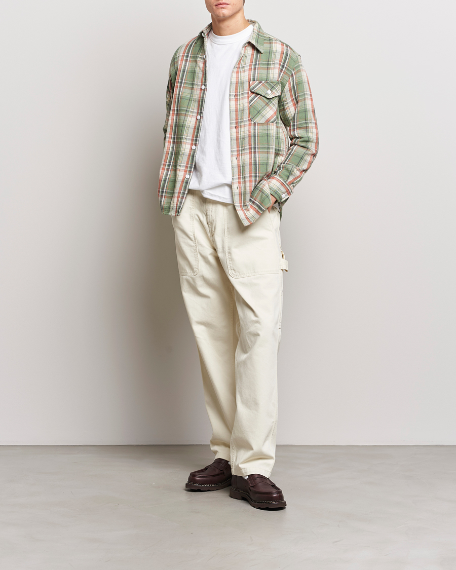 Herr | Skjortor | BEAMS PLUS | Dobby Guide Overshirt Pale Green