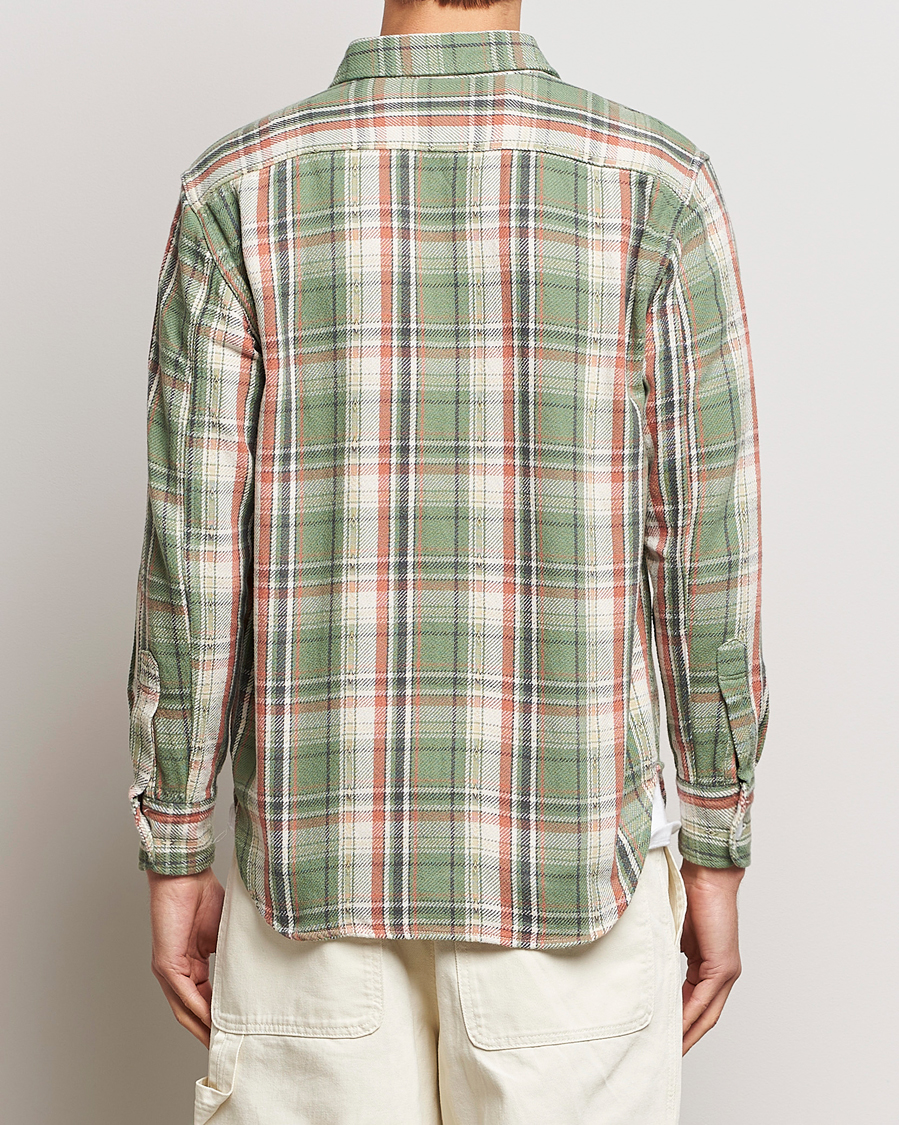 Herr | Skjortor | BEAMS PLUS | Dobby Guide Overshirt Pale Green