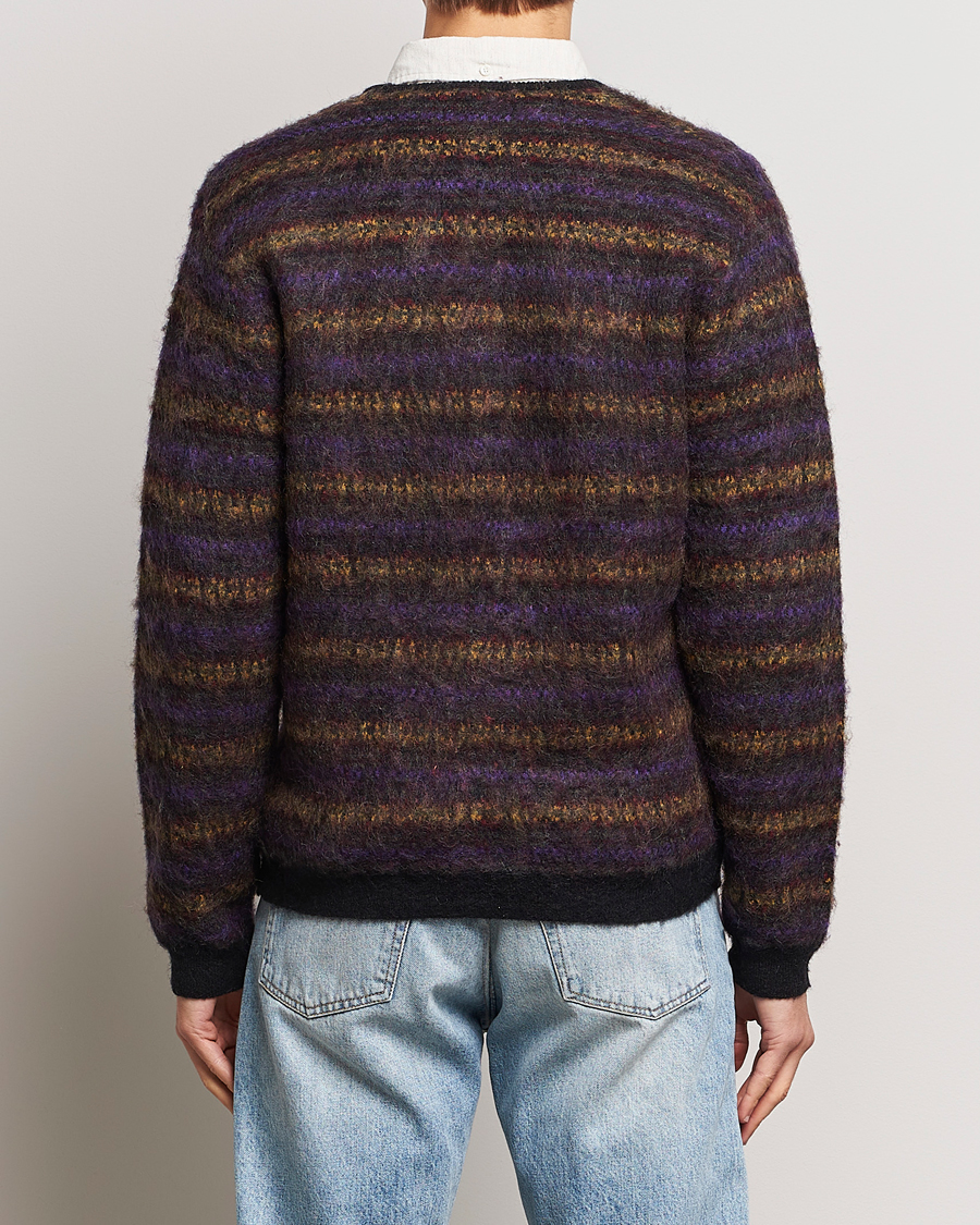 Herr | Tröjor | BEAMS PLUS | Fairisle Jacquard Cardigan Grey