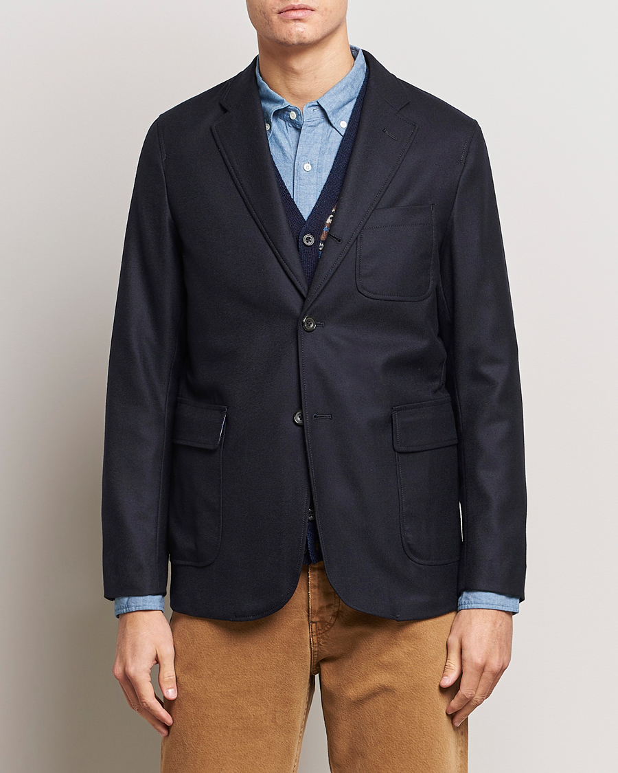 Herr | Kavajer | BEAMS PLUS | Flannel Blazer Navy