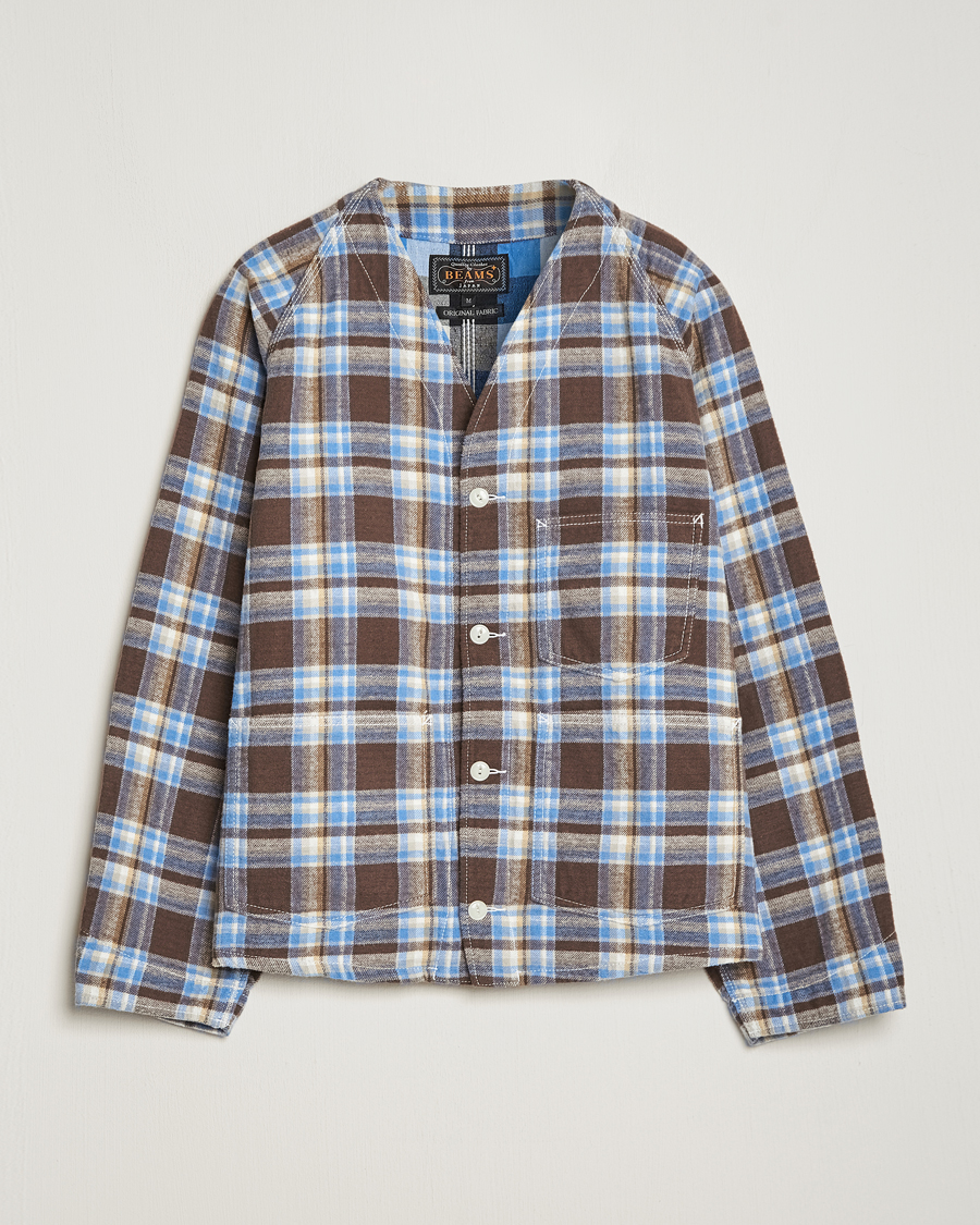 Herr | Jackor | BEAMS PLUS | Engineer Jacket Blue Check