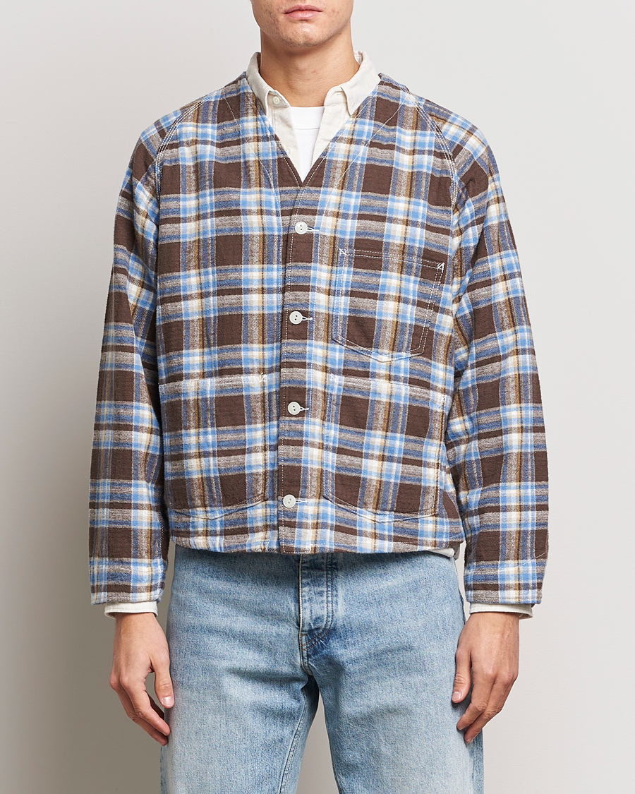Herr | Jackor | BEAMS PLUS | Engineer Jacket Blue Check