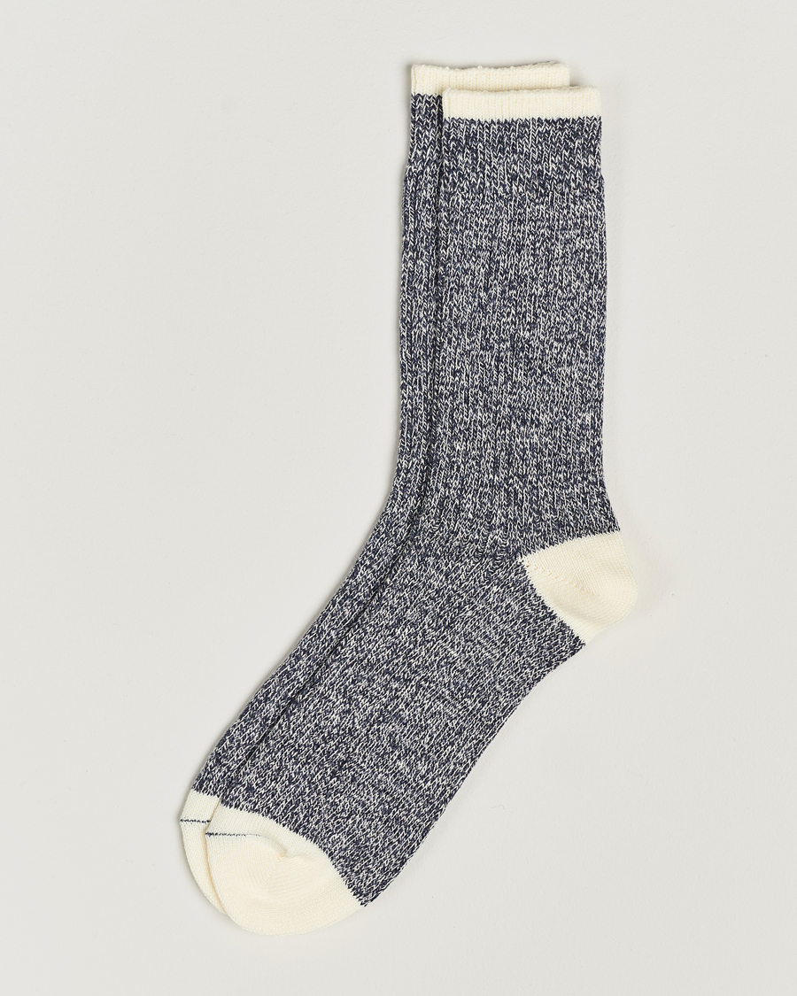 Herr |  | BEAMS PLUS | Rag Socks Grey/Navy
