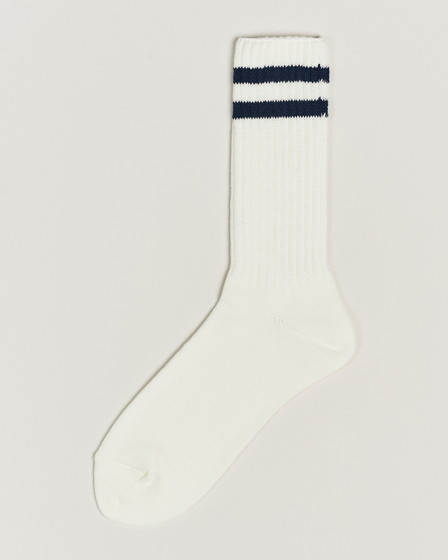 Herr | Underkläder | BEAMS PLUS | BEAMS PLUSSchool Boy SocksWhite/Navy