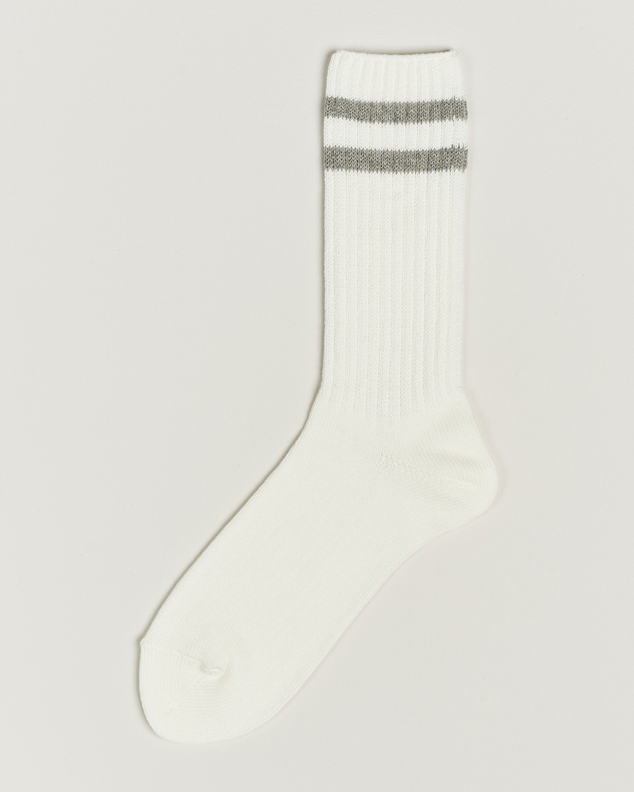 Herr |  | BEAMS PLUS | Schoolboy Socks White/Grey