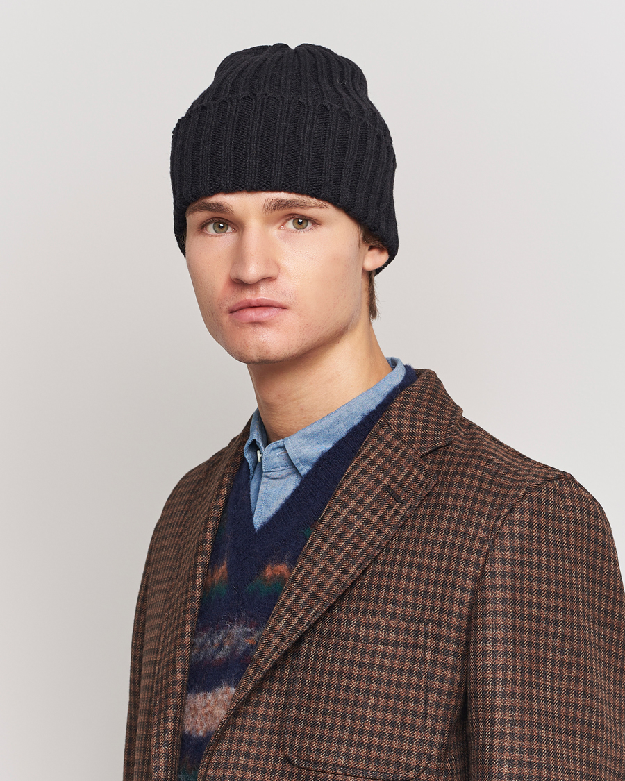Herr | BEAMS PLUS Wool Watch Cap Black | BEAMS PLUS | Wool Watch Cap Black