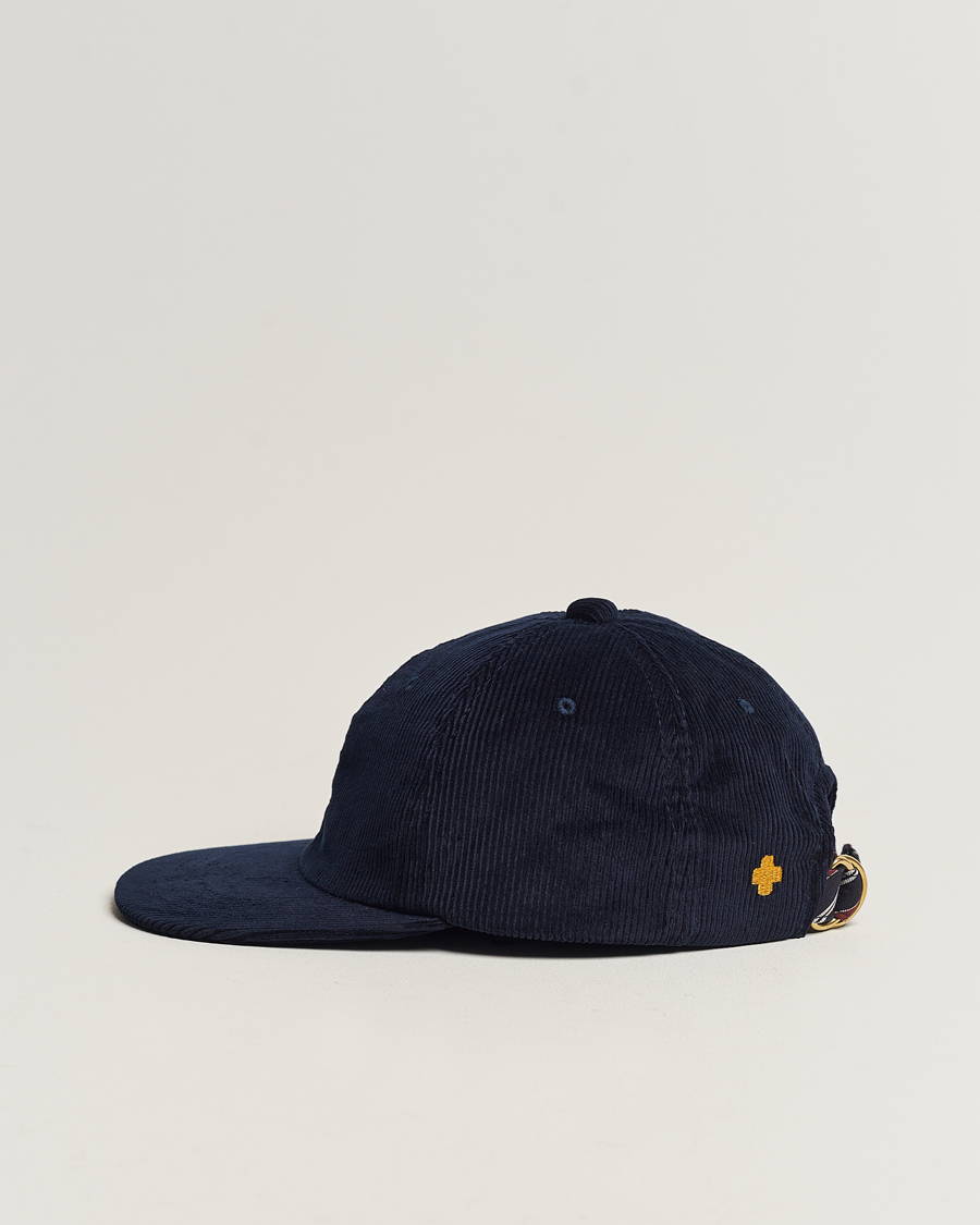 Herr | BEAMS PLUS 6 Panel Corduroy Cap Navy | BEAMS PLUS | 6 Panel Corduroy Cap Navy