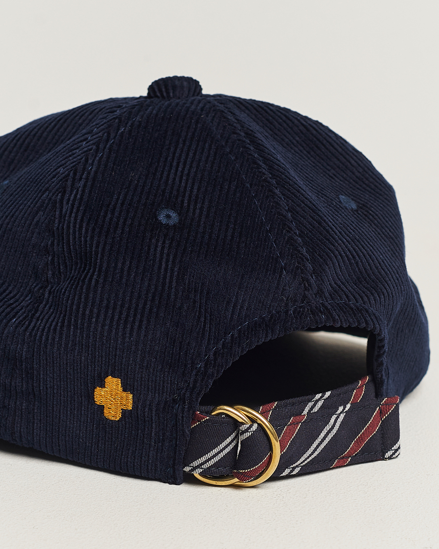 Herr | BEAMS PLUS 6 Panel Corduroy Cap Navy | BEAMS PLUS | 6 Panel Corduroy Cap Navy