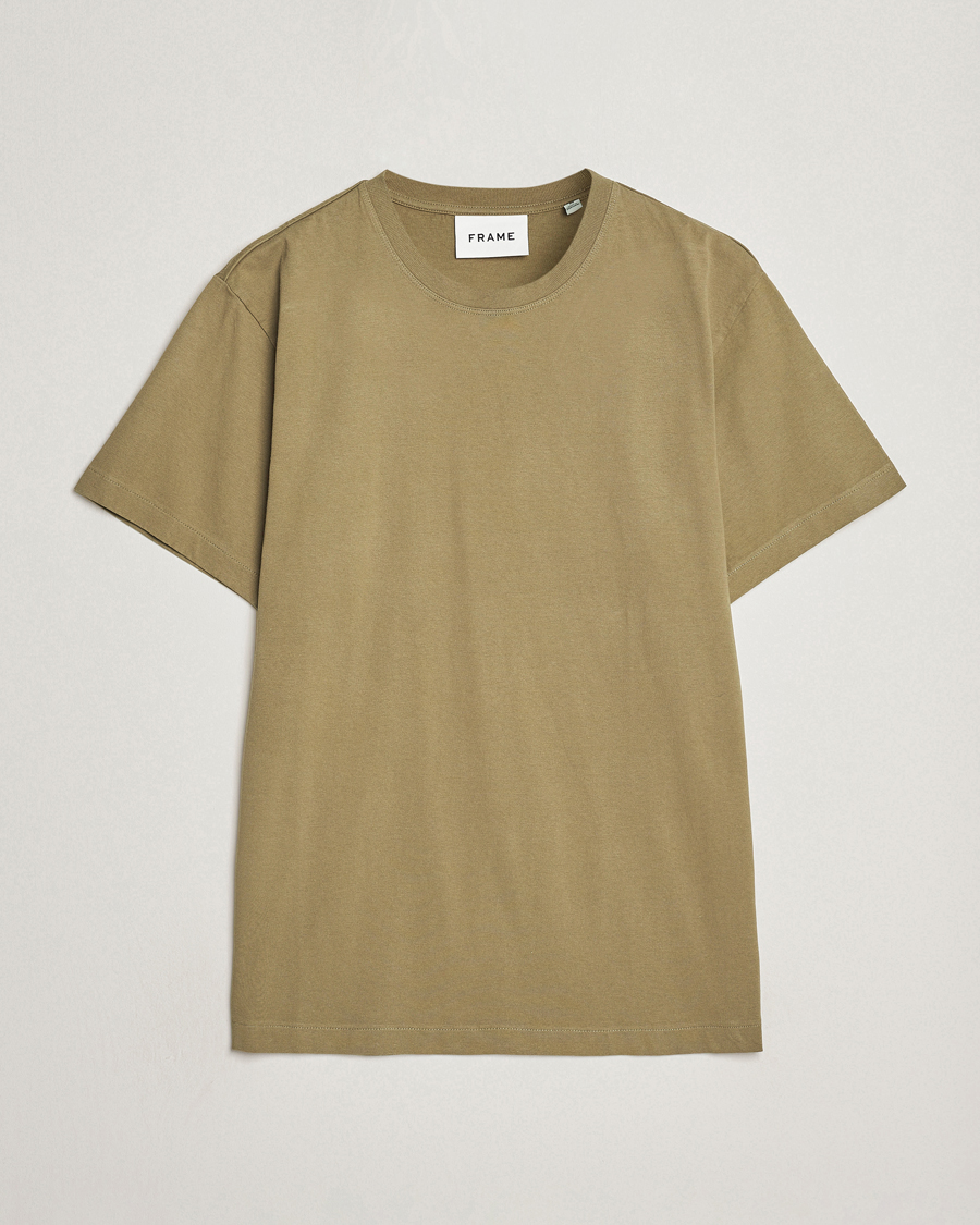 Herr | T-Shirts | FRAME | Logo T-Shirt Khaki Green