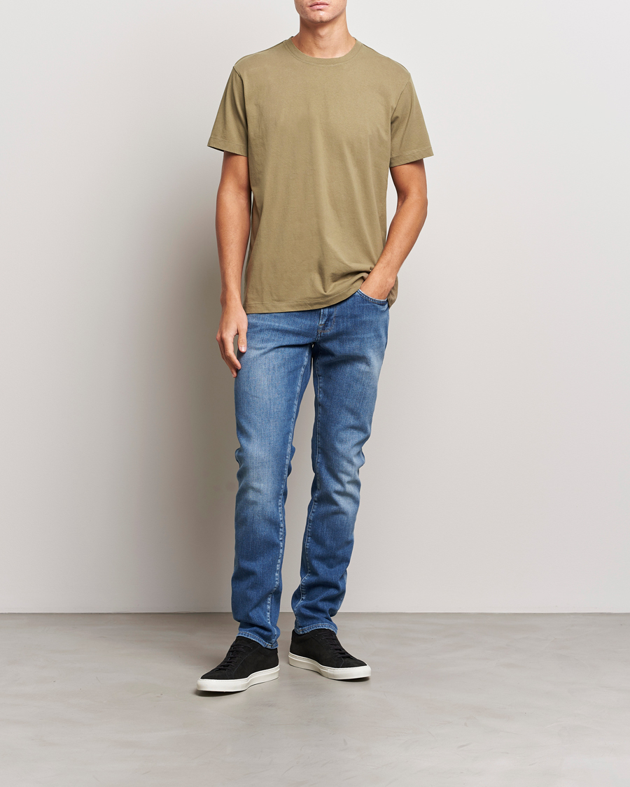 Herr | T-Shirts | FRAME | Logo T-Shirt Khaki Green
