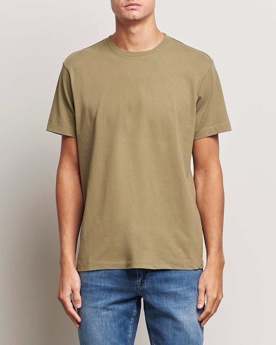 Herr | T-Shirts | FRAME | Logo T-Shirt Khaki Green