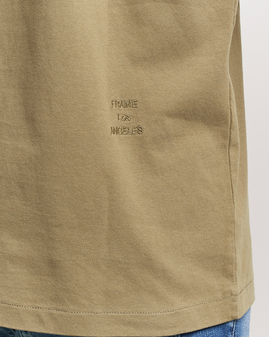 Herr | T-Shirts | FRAME | Logo T-Shirt Khaki Green