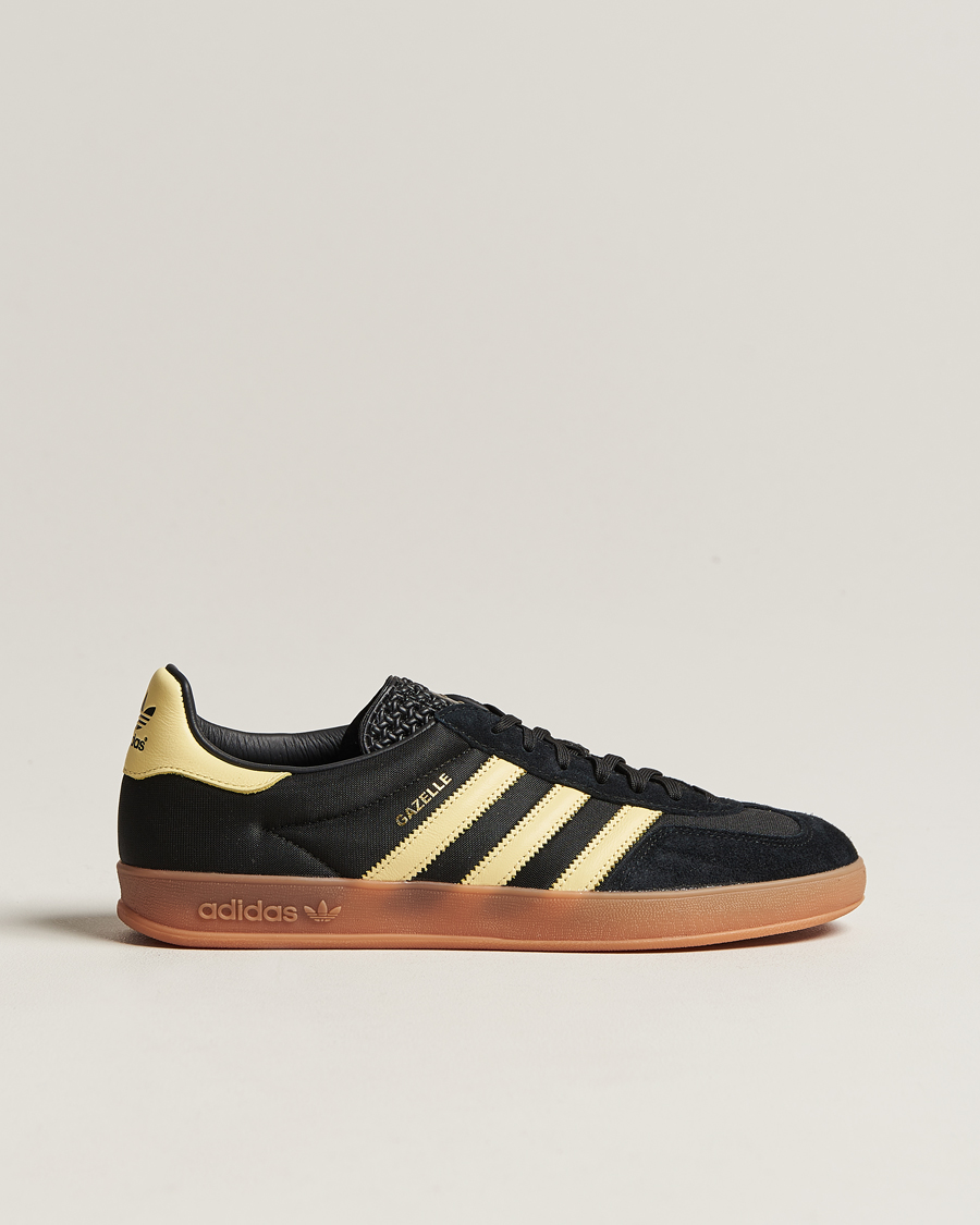 Herr | adidas Originals Gazelle Sneaker Black/Yellow | adidas Originals | Gazelle Sneaker Black/Yellow
