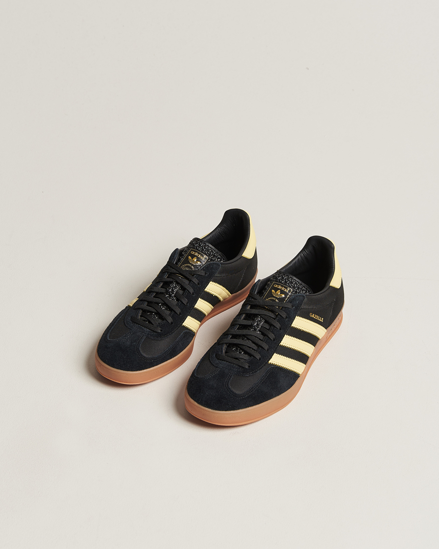 Herr | adidas Originals Gazelle Sneaker Black/Yellow | adidas Originals | Gazelle Sneaker Black/Yellow