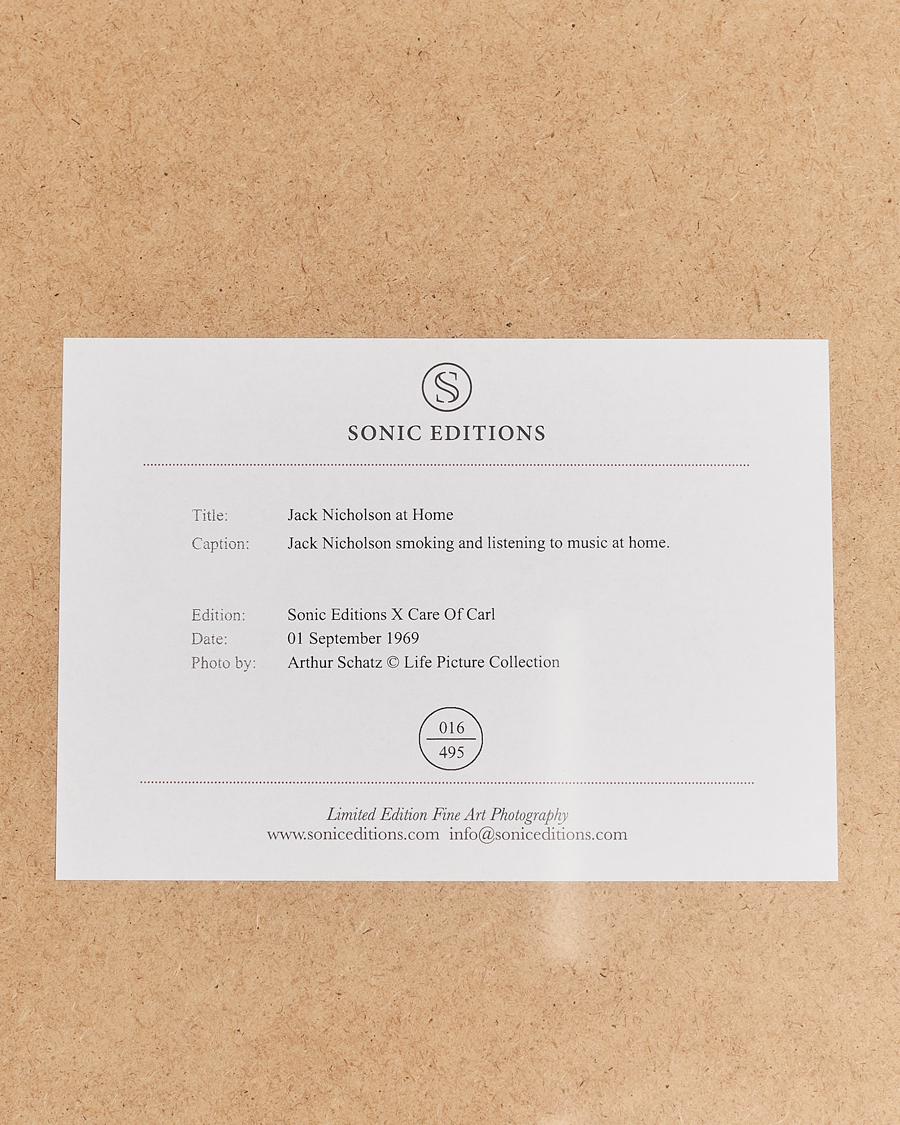 Herr | Tavlor | Sonic Editions | Framed Jack Nicholson At Home