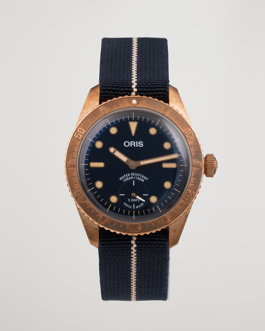 Herr | Oris Pre-Owned Carl Brashear Calibre 401 Limited Edition Steel Blue | Oris Pre-Owned | Carl Brashear Calibre 401 Limited Edition Steel Blue