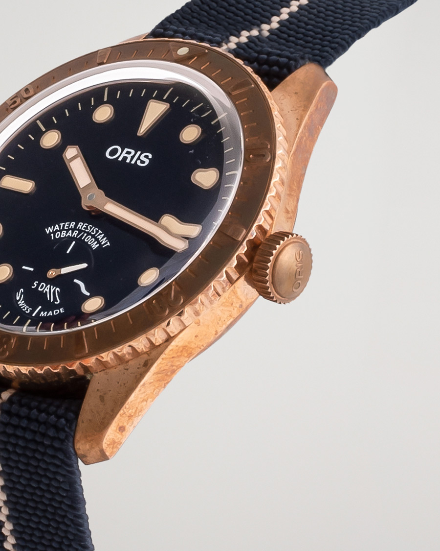 Herr | Oris Pre-Owned Carl Brashear Calibre 401 Limited Edition Steel Blue | Oris Pre-Owned | Carl Brashear Calibre 401 Limited Edition Steel Blue