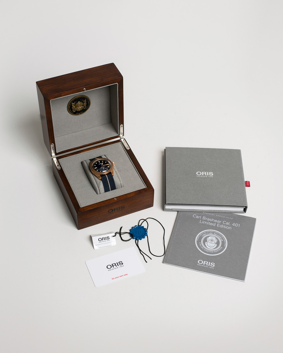 Herr | Oris Pre-Owned Carl Brashear Calibre 401 Limited Edition Steel Blue | Oris Pre-Owned | Carl Brashear Calibre 401 Limited Edition Steel Blue