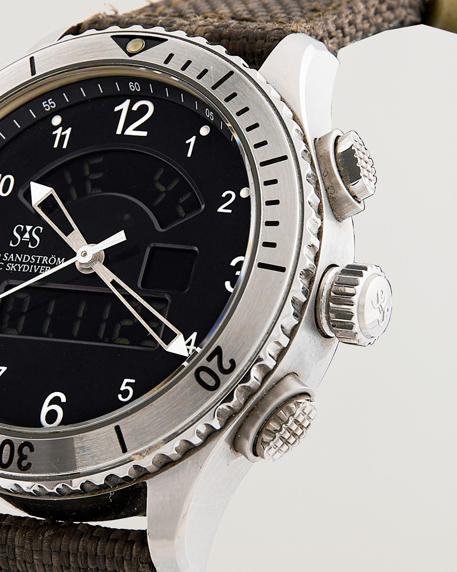 Herr | Sjöö Sandström Pre-Owned UTC Skydiver 017401 Steel Black | Sjöö Sandström Pre-Owned | UTC Skydiver 017401 Steel Black