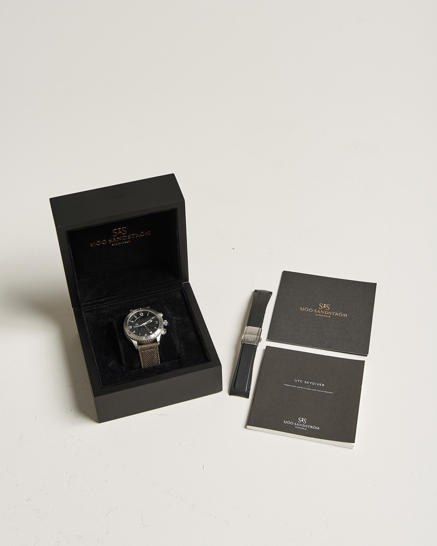 Herr | Sjöö Sandström Pre-Owned UTC Skydiver 017401 Steel Black | Sjöö Sandström Pre-Owned | UTC Skydiver 017401 Steel Black