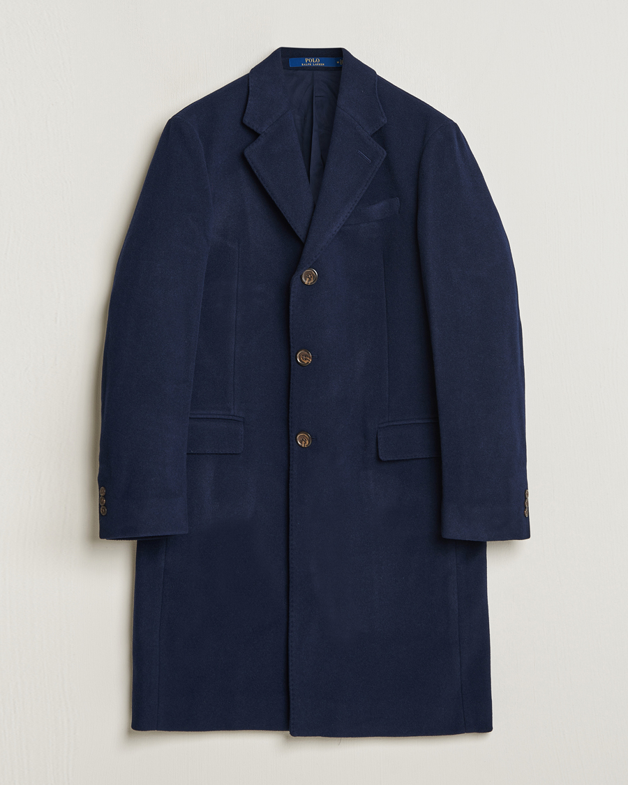 Herr | Jackor | Polo Ralph Lauren | Paddock Wool Coat Navy