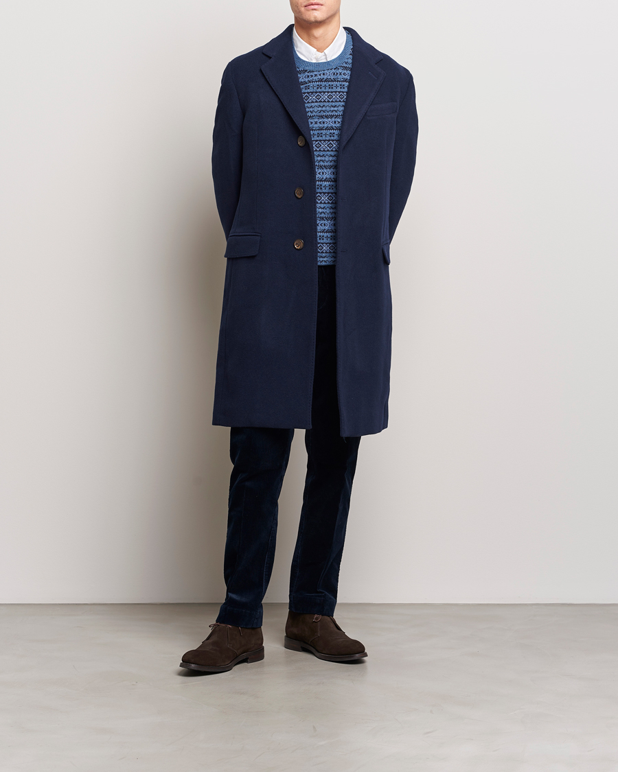 Herr | Jackor | Polo Ralph Lauren | Paddock Wool Coat Navy