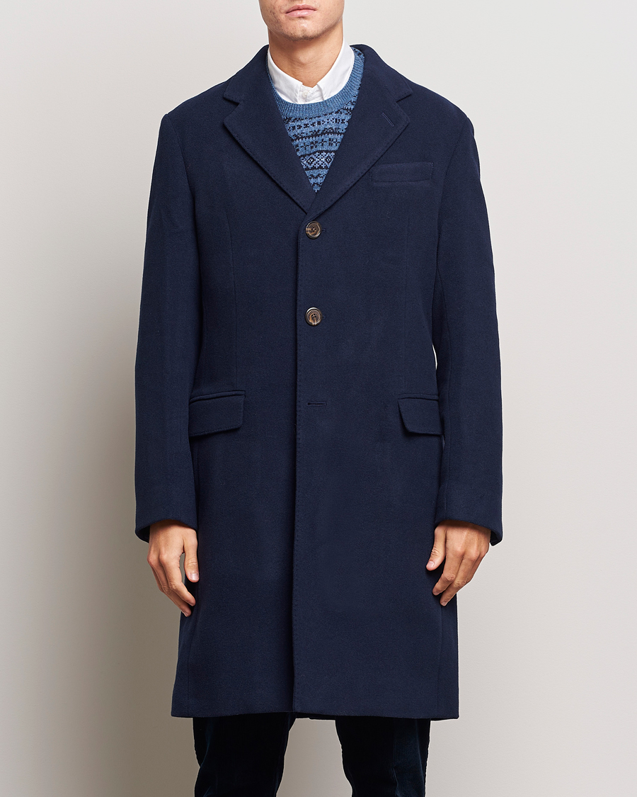 Herr | Jackor | Polo Ralph Lauren | Paddock Wool Coat Navy