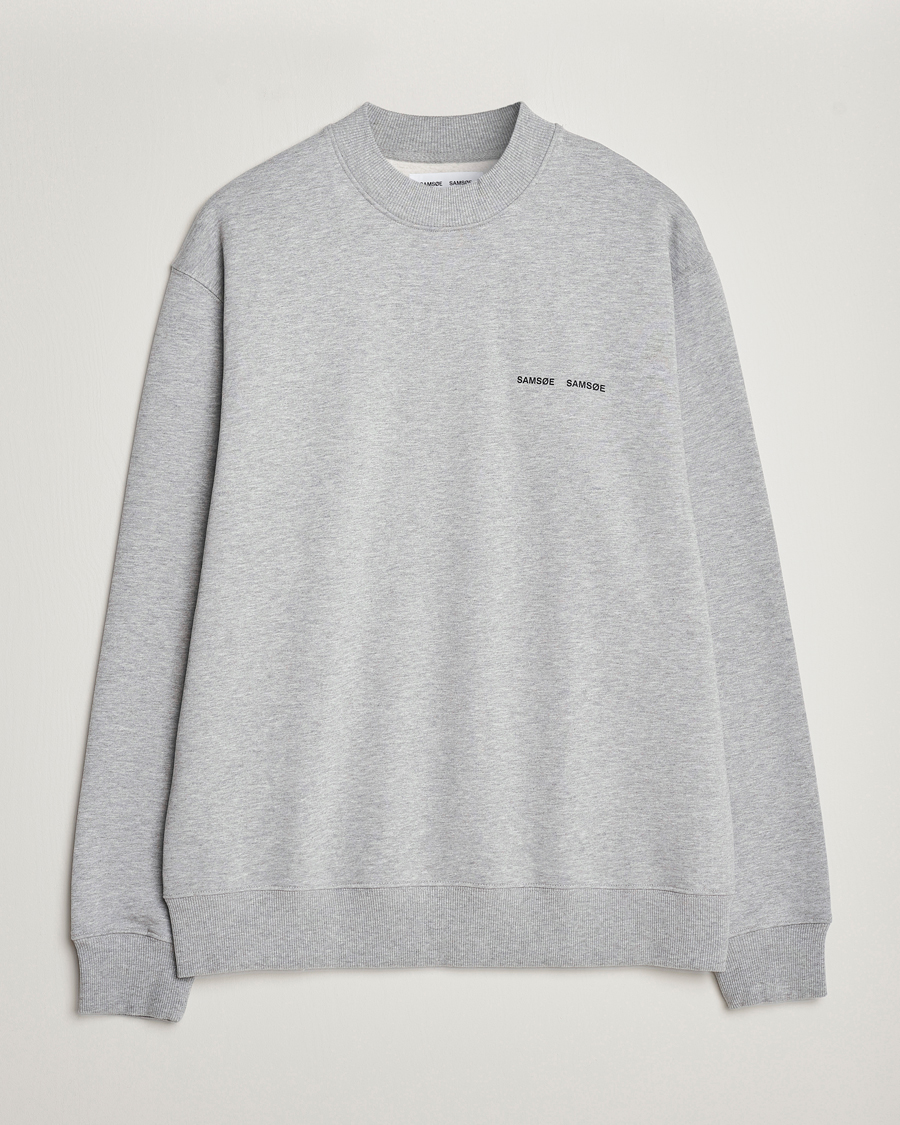 Herr | Tröjor | Samsøe Samsøe | Norsbro Crew Neck Sweatshirt Grey Melange